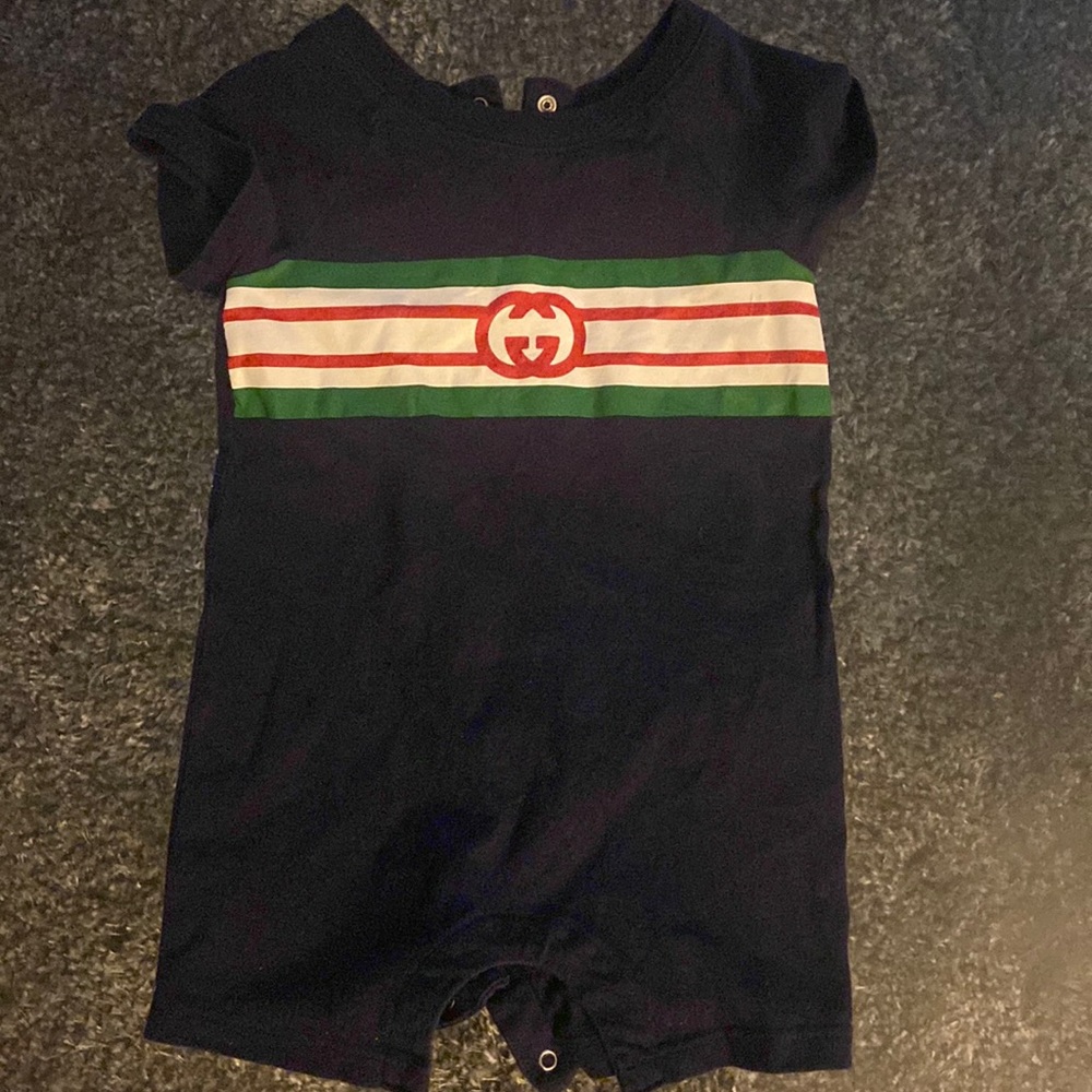 Gucci baby romper, worn twice.
